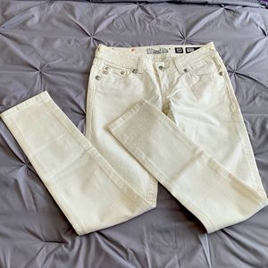 Miss Me White Skinny Jeans Size 28 Waist